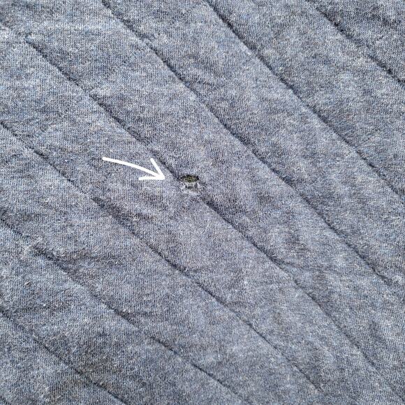 Patagonia Navy Blue & Red Organic Cotton Quilted Snap-T Pullover Men’s Size M - Picture 9 of 9